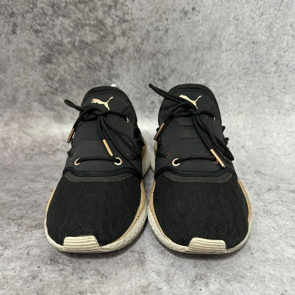 Puma Tsugi Shinsei Metallic Sneakers Women's 8.5 Black Rose Gold Ignite